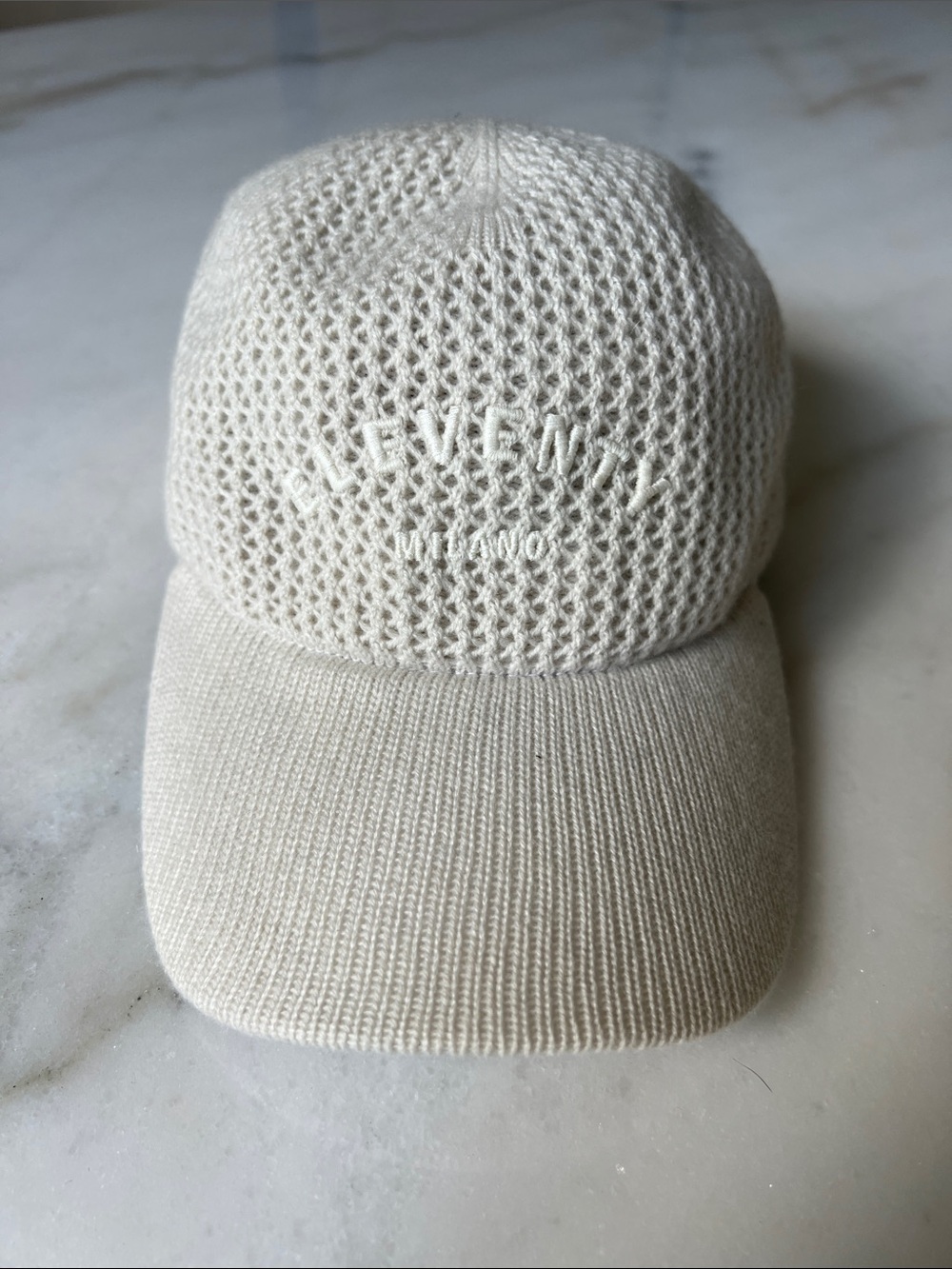 Eleventy Capello Cashmere Baseball Hat Cap Men’s Ivory